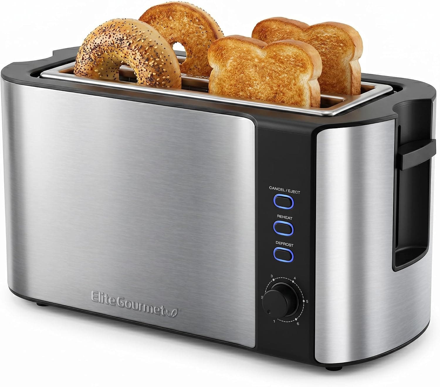 Elite Gourmet 4-Slice Long Slot Toaster ECT-3100